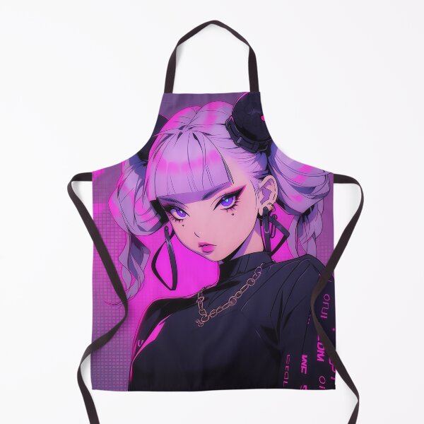 Item preview, Cute Fashionable Pink Purple Anime Girl designed and sold by bubblegoth.
