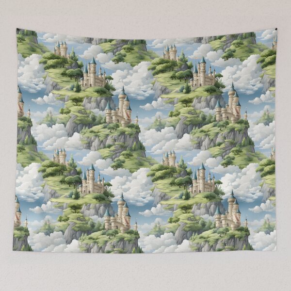 Item preview, Castles Pattern 4 designed and sold by DigitalPatternx.