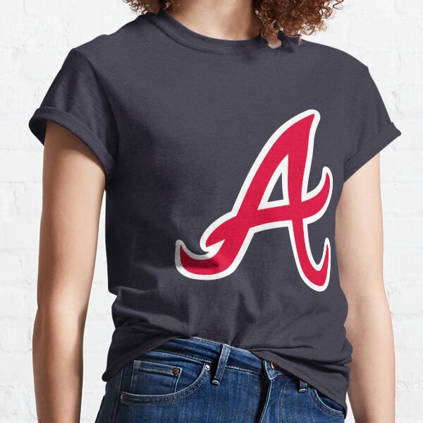 Marcell Ozuna Atlanta Braves Women's Navy Roster Name & Number T