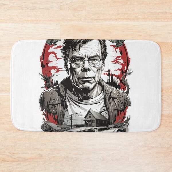 Item preview, Graphic Illustration of Stephen King - Unique Hand-Drawn Portrait designed and sold by sadsapiens.