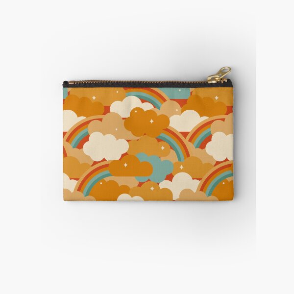 Item preview, Retro Rainbow Clouds - Orange Dreams designed and sold by latheandquill.