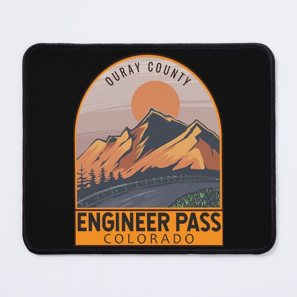 Item preview, Engineer Pass Colorado Retro Travel Emblem designed and sold by KrisSidDesigns.