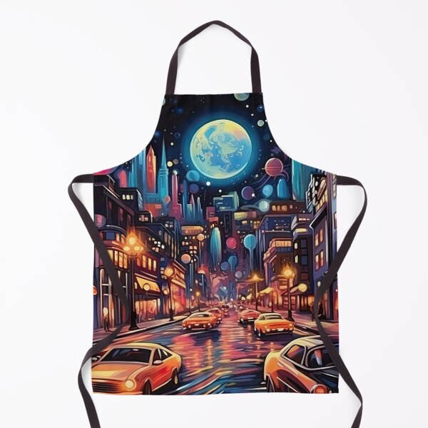 Item preview, Blue moon among skyscrapers designed and sold by abmkf.