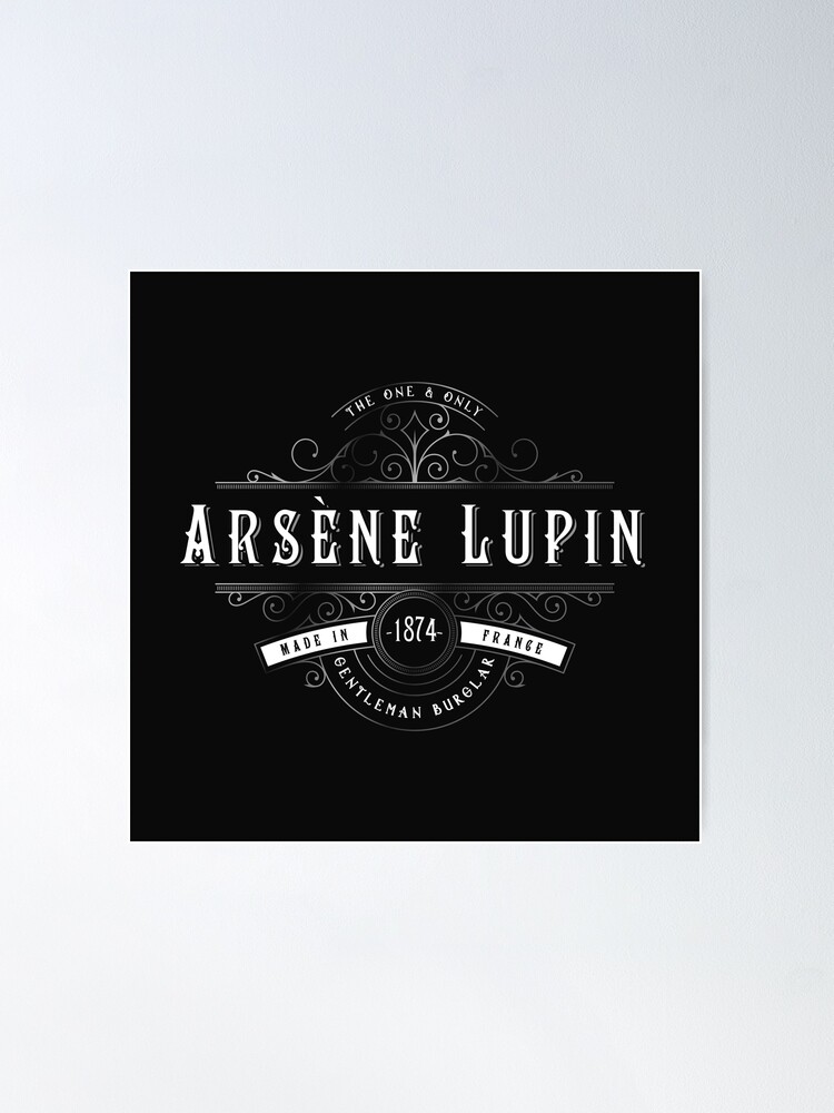 Victorian Lupin Logo (white) Poster by FattoAMano