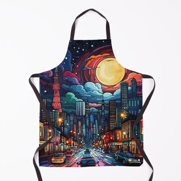 Item preview, Sun at night over the city designed and sold by abmkf.
