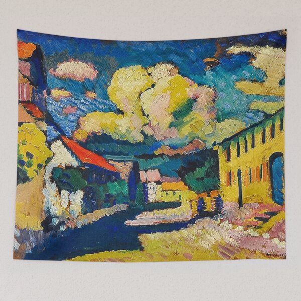 Item preview, Kandinsky | House In Murnua Dorfstrasse, 1908 designed and sold by BossyCatHome.