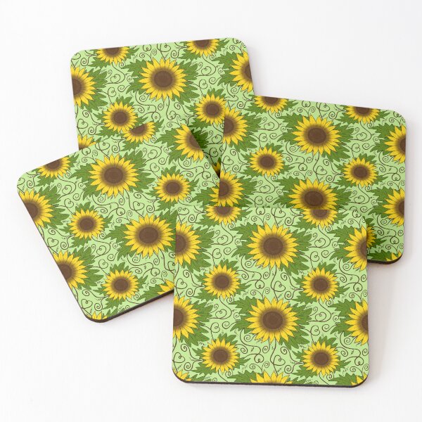 Item preview, Sunflower Hearts Pattern designed and sold by OneCraftyLady.
