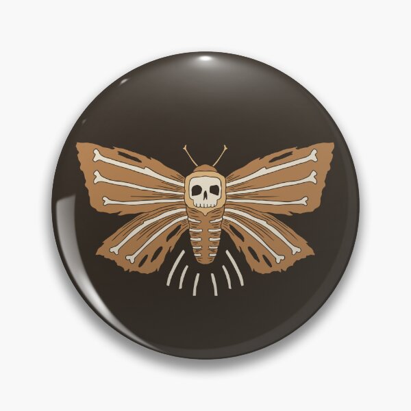 Item preview, Death's Head Hawk Moth Floral, Dark designed and sold by Jacqueline Hurd.