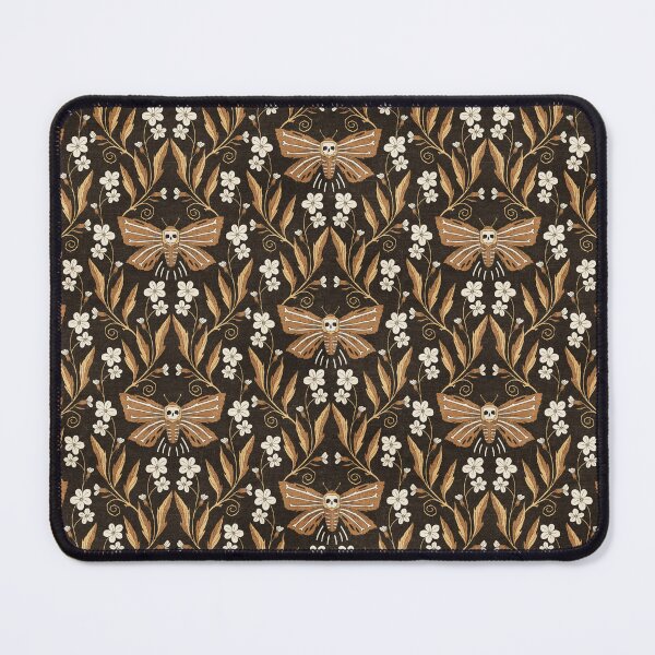 Item preview, Death's Head Hawk Moth Floral, Dark designed and sold by Jacqueline Hurd.
