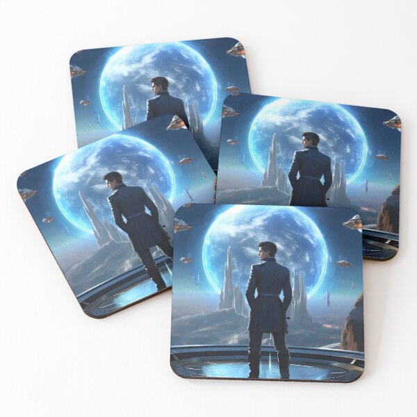 Item preview, Futuristic Cosmic Explorations | Digital Art Poster designed and sold by Shirtastically.
