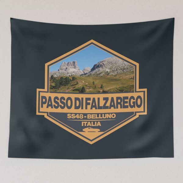 Item preview, Passo di Falzarego Italy Falzarego Pass Travel Art Badge designed and sold by KrisSidDesigns.