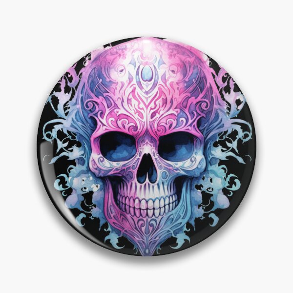 Item preview, Sweet Spooky Halloween Pink Skull designed and sold by ArtFromBeyond.