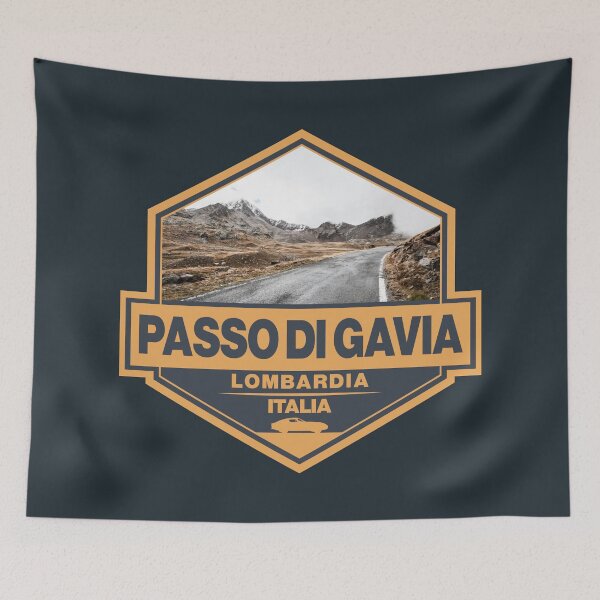Item preview, Passo di Gavia Italy Gavia Pass Travel Art Badge designed and sold by KrisSidDesigns.
