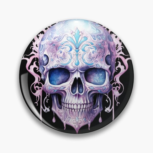 Item preview, Sweet Spooky Halloween Pink Skull designed and sold by ArtFromBeyond.