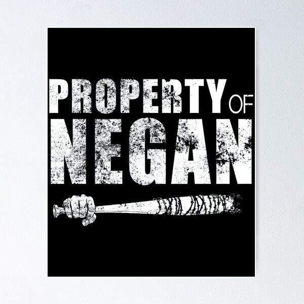 The Walking Dead Negan Graffiti Premium Satin Poster – The Walking