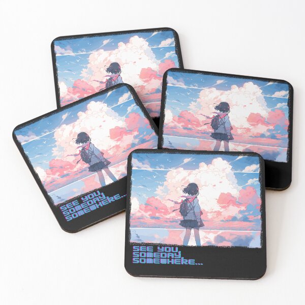 Item preview, See you, someday, somewhere... - anime girl, nostalgic, vaporwave designed and sold by peterwest.