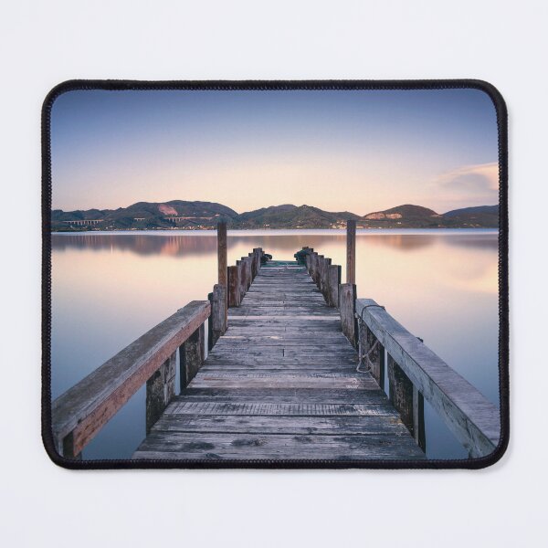 Item preview, Wooden pier at sunset. Lake Massaciuccoli, Italy designed and sold by Stefano Orazzini.