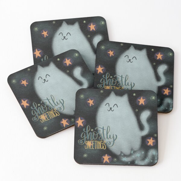 Item preview, Ghostly Greetings Kitty designed and sold by makell-creates.