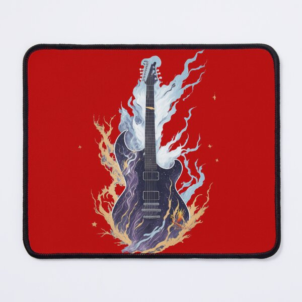 Item preview, Rustic Guitar with Galaxy Splash (Red) designed and sold by AmaziaCo.