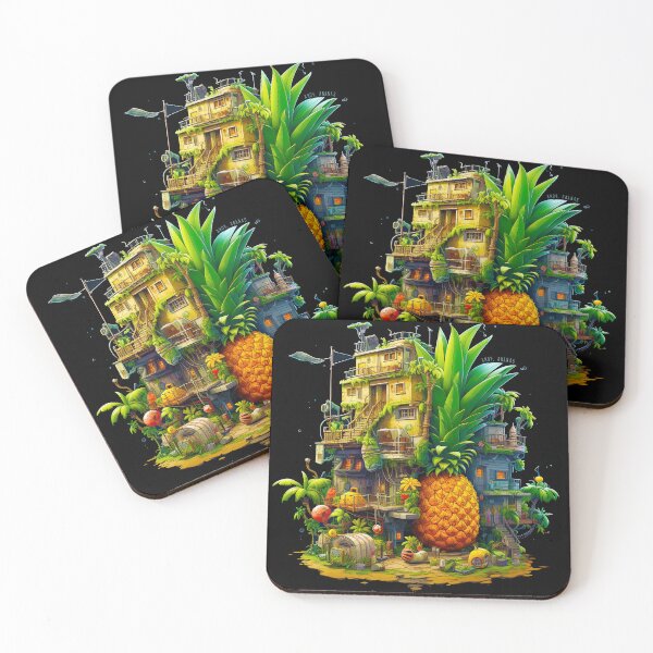 Item preview, Pineapple Pirate Island House Funny Isometric Pixel Game design  designed and sold by MarikoDesignArt.