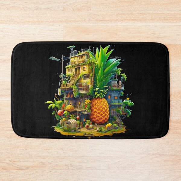 Item preview, Pineapple Pirate Island House Funny Isometric Pixel Game design  designed and sold by MarikoDesignArt.