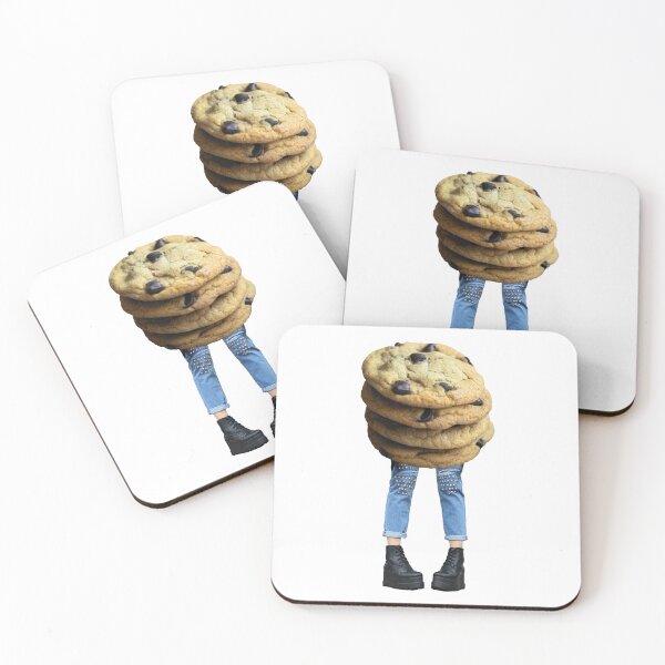 Item preview, Surreal Collage Print: "Tough Cookie" Solo Girl with Chocolate Chip Cookie Body designed and sold by GollyWillikers.