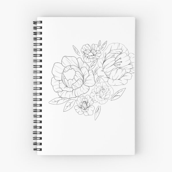 Item preview, Fineline florals designed and sold by CreatedByJess24.