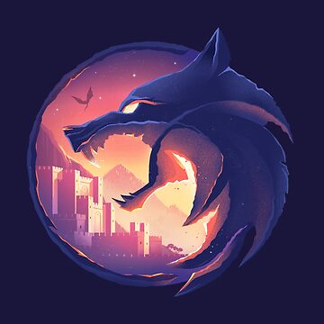 Artwork thumbnail, Witcher Wolf in Blue by anniko-story