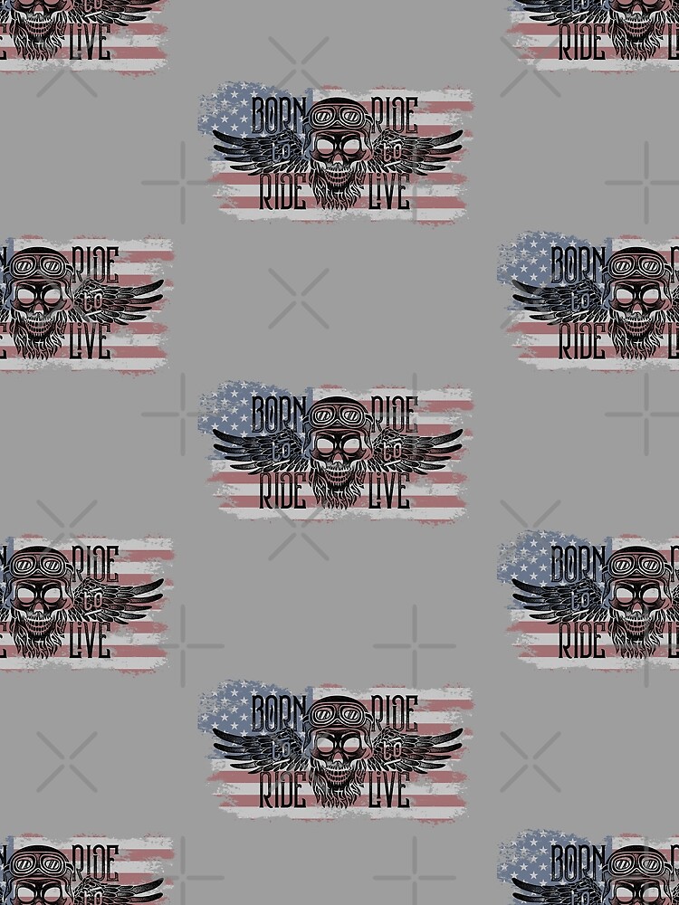 Thumbnail 3 of 3, Scarf, Born To Ride Ride to Live designed and sold by CarleLS.