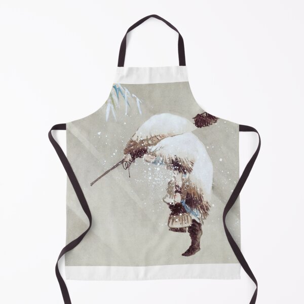 Item preview, Katsushika Hokusai's fisherman in the snow (1821) Edo Period Kiyo-e Art designed and sold by My Artprintz.