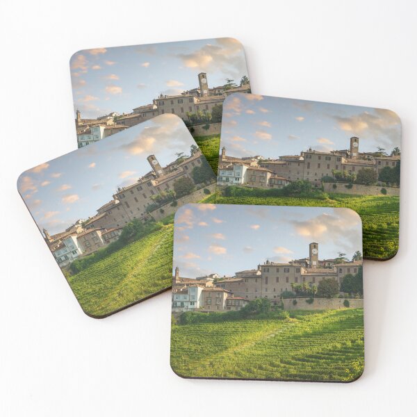 Item preview, Neive village and Langhe vineyards. Italy designed and sold by Stefano Orazzini.
