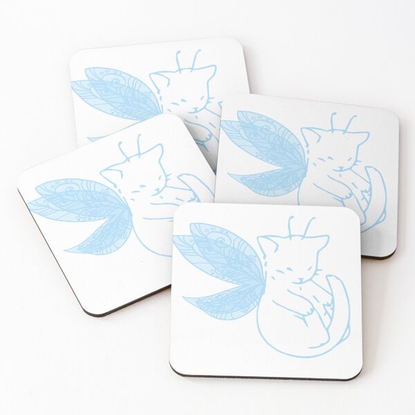 Item preview, Fairy Cat Blue designed and sold by SugarPearlArt.