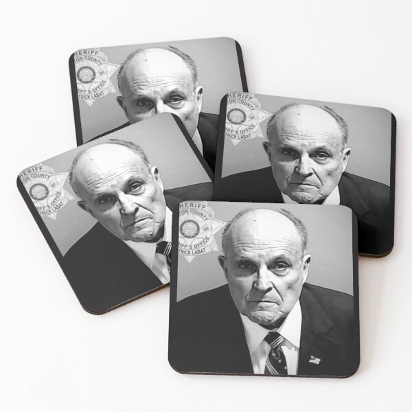 Item preview, Giuliani Mugshot America's Mayor Anti-Trump Funny Rudy designed and sold by zptees.