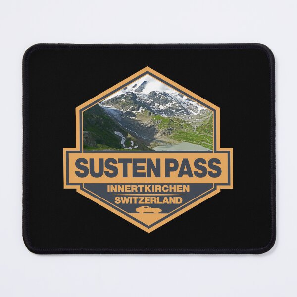 Item preview, Susten Pass Switzerland Travel Art Badge designed and sold by KrisSidDesigns.