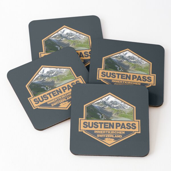Item preview, Susten Pass Switzerland Travel Art Badge designed and sold by KrisSidDesigns.