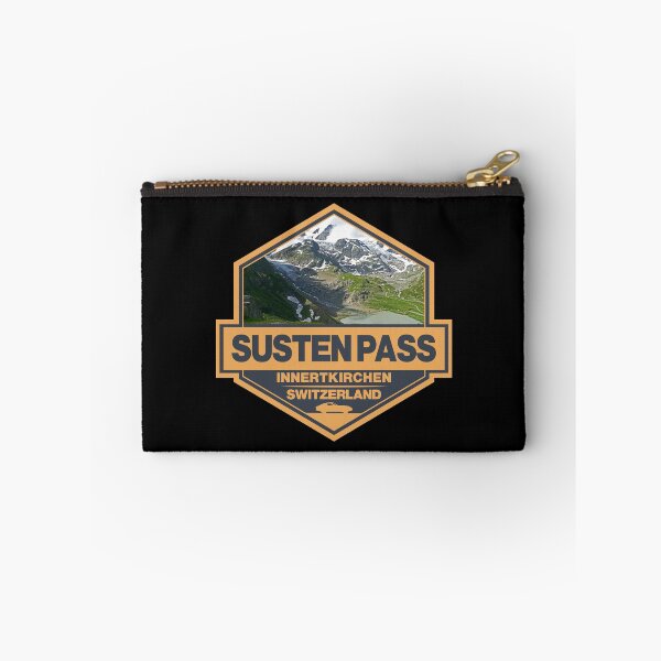 Item preview, Susten Pass Switzerland Travel Art Badge designed and sold by KrisSidDesigns.
