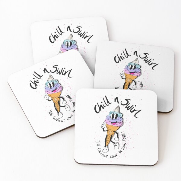 Item preview, MASCOT ICE CREAM CONE, CHILL 'N' SWIRL  designed and sold by BelleWoodStudio.