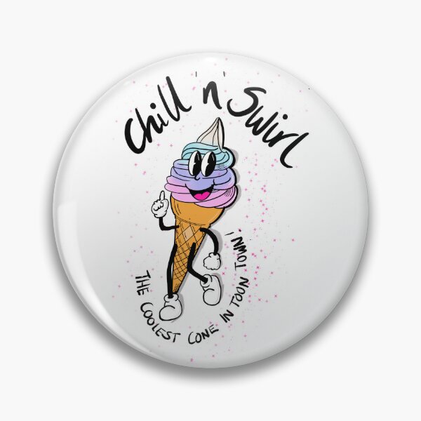 Item preview, MASCOT ICE CREAM CONE, CHILL 'N' SWIRL  designed and sold by BelleWoodStudio.