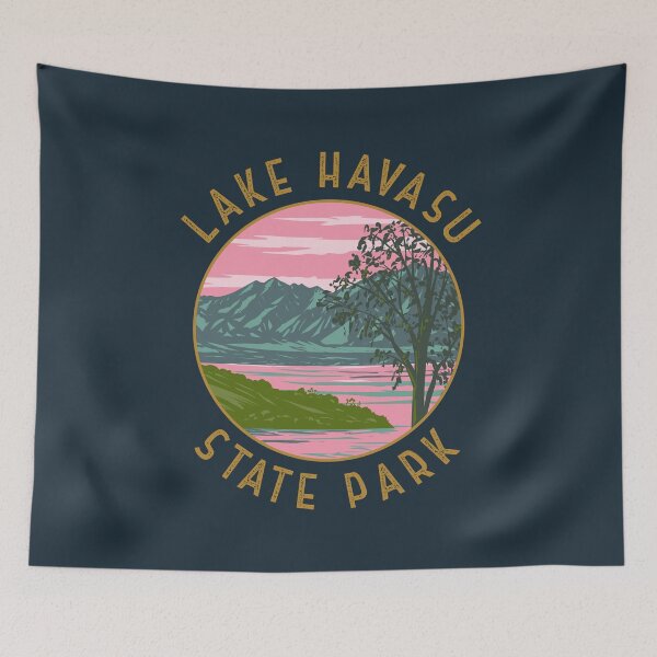 Item preview, Lake Havasu State Park Retro Distressed Circle designed and sold by KrisSidDesigns.