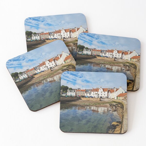 Item preview, Pittenweem houses reflections in the harbour designed and sold by S-and-W-4ever.