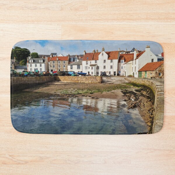 Item preview, Pittenweem houses reflections in the harbour designed and sold by S-and-W-4ever.