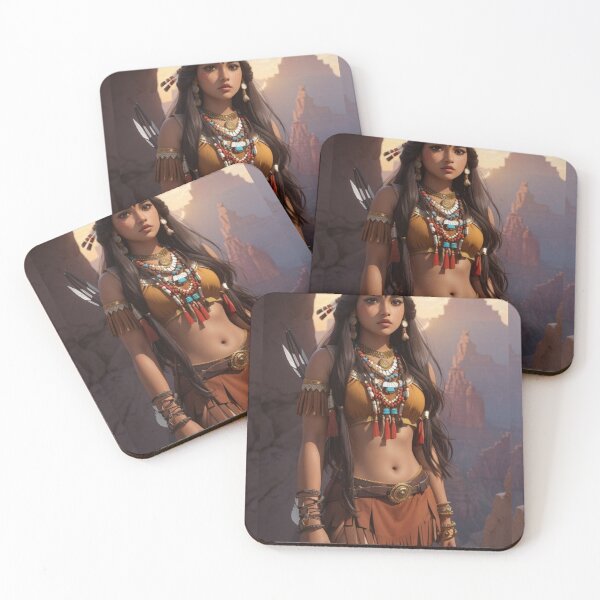 Item preview, Native American Warrior Girl | Amazing Hunter designed and sold by Badowolf.