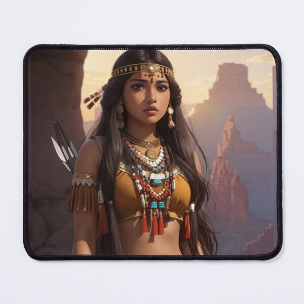 Item preview, Native American Warrior Girl | Amazing Hunter designed and sold by Badowolf.