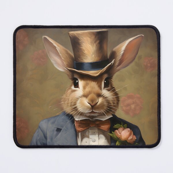 Item preview, Rabbit Portrait Art designed and sold by ConfettiSkyArt.