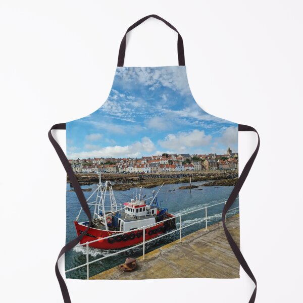 Item preview, Pittenweem and a red fishing boat designed and sold by S-and-W-4ever.
