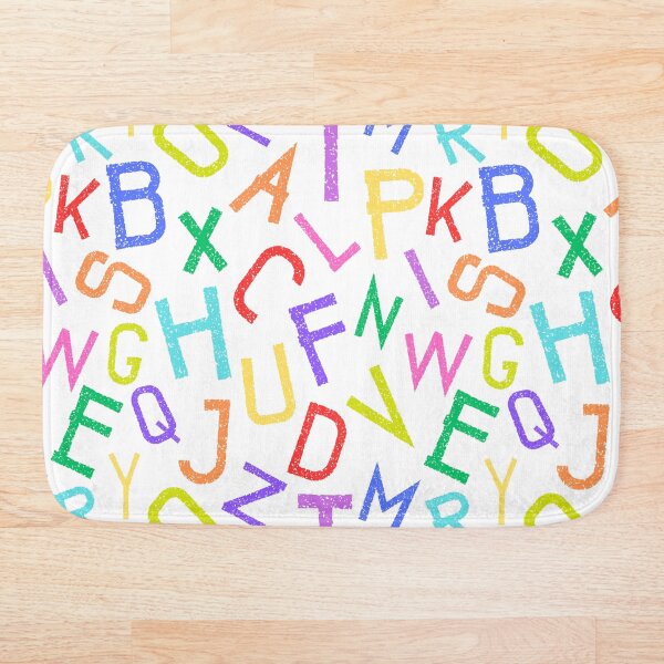 Item preview, Bright Rainbow ABC Colorful Alphabet Letter Soup designed and sold by ColorfulKiddos.