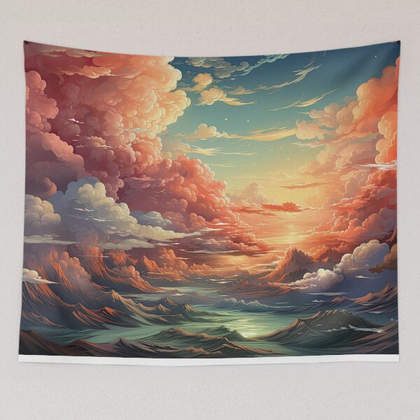 Item preview, Dawn in the Fantastic Kingdom: Cloudscape and Mystic Horizon designed and sold by Belltwon.