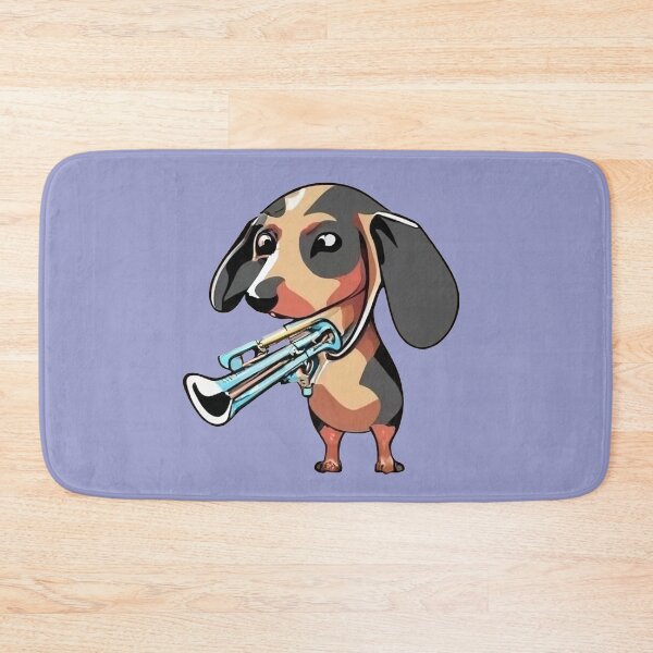 Item preview, Funny Dachshund Dog Playing Trumpet in Cubism Style designed and sold by Nature's Fancy.