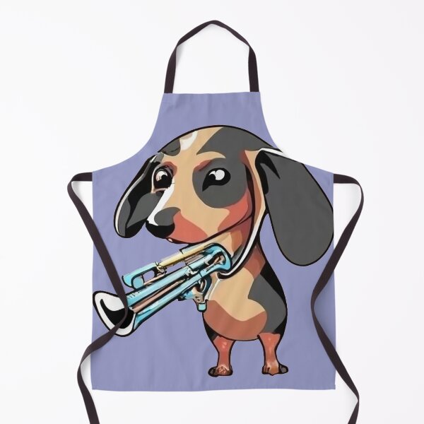 Item preview, Funny Dachshund Dog Playing Trumpet in Cubism Style designed and sold by Nature's Fancy.