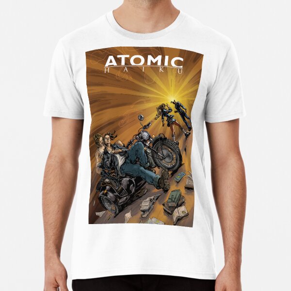 Atomic Haiku, a Boy and his Motorcycle Premium T-Shirt